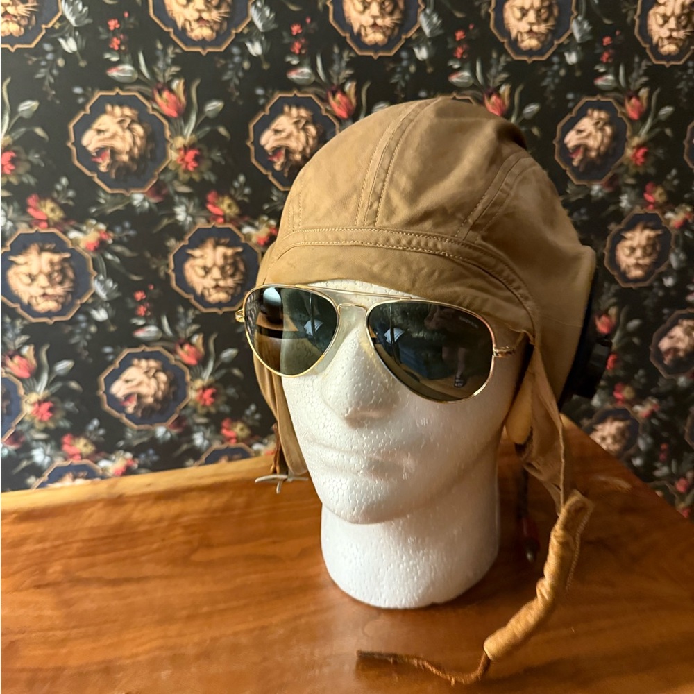 Randolph Engineering Gold Aviator Sunglasses